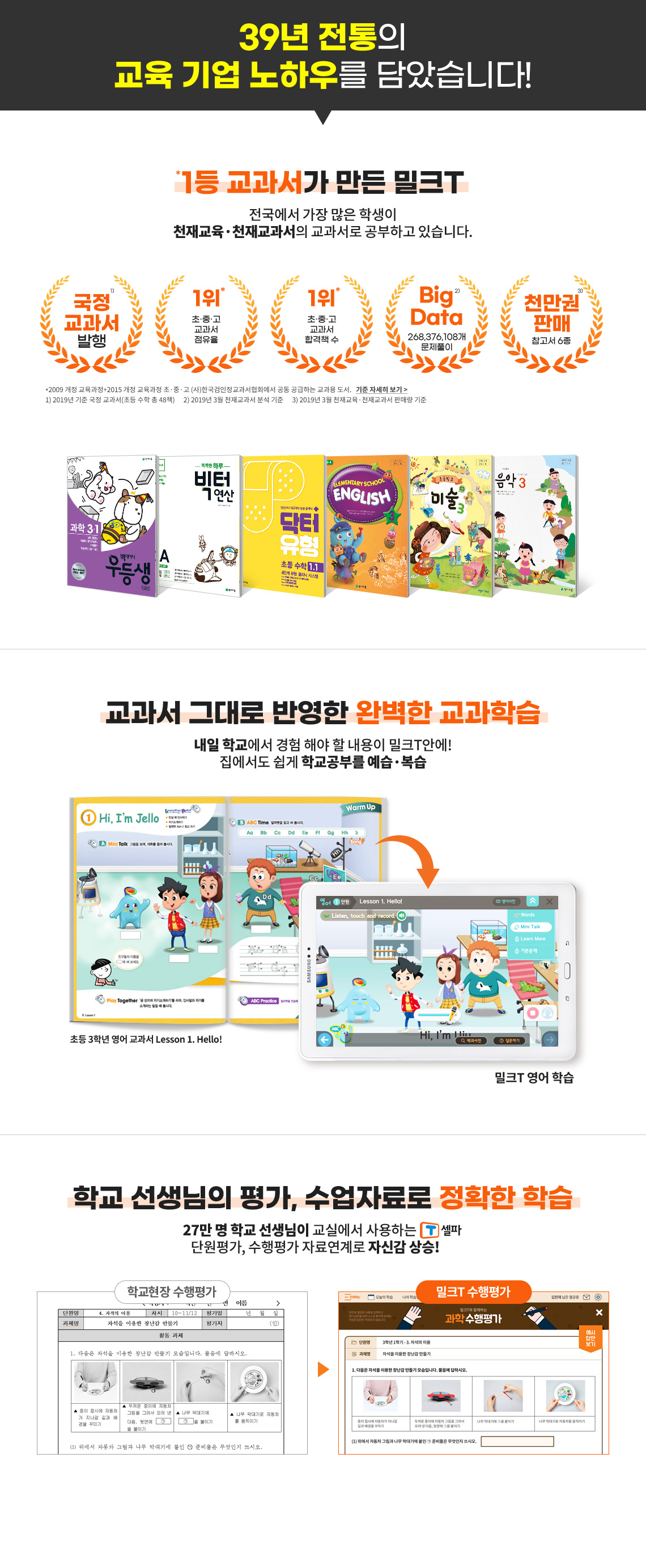 39년 전통의 교육 기업 노하우를 담았습니다.
