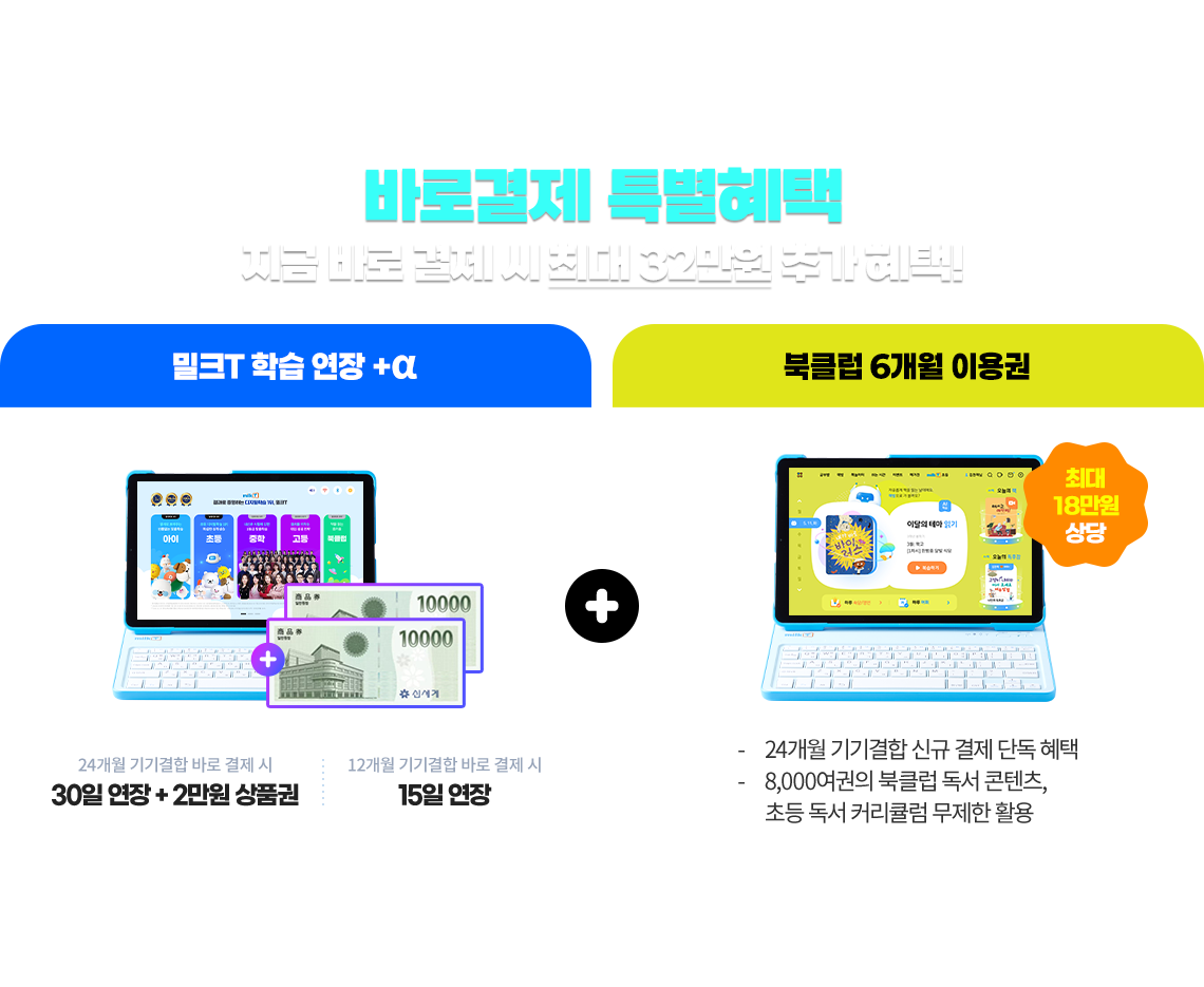 바로 결제하면 혜택이 플러스! 바로결제 특별혜택! 지금 바로 결제 시 최대 32만원 추가 혜택!