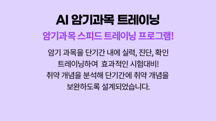 AI 암기과목 트레이닝