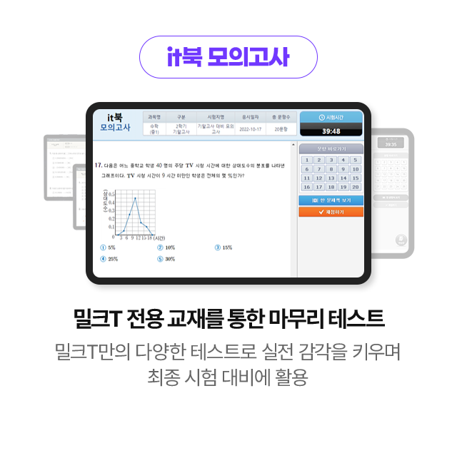 it북 모의고사: 밀크T 전용 교재를 통한 마무리 테스트 - 밀크T만의 다양한 테스트로 실전 감각을 키우며 최종 시험 대비에 활용