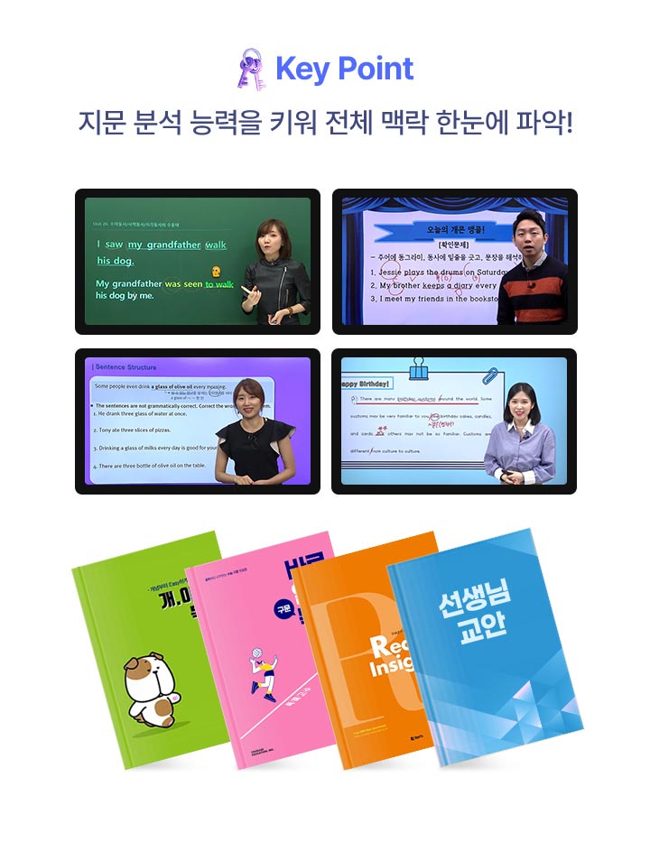 독해: Key Point 지문 분석 능력을 키워 전체 맥락 한눈에 파악! (개.이.득 독해, 바로 읽는 독해, Reading Insight, 선생님 교안안)