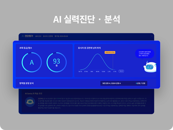 AI 실력진단·분석