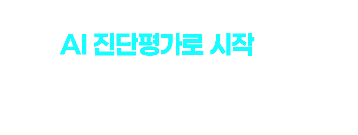 AI 진단평가로 시작하는 수준별 맞춤학습 - 중등 인강 유일