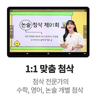 1:1 맞춤 첨삭 첨삭 전문가의 수학, 영어, 논술 개별 첨삭