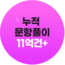 누적 문항풀이 11억건+