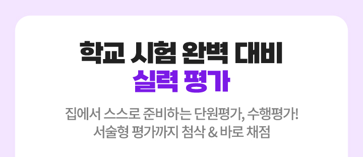 학교 시험 완벽 대비 실력 평가