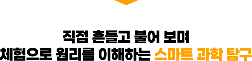 직접 흔들고 불어 보며 체험으로 원리를 이해하는 스마트 과학 탐구
