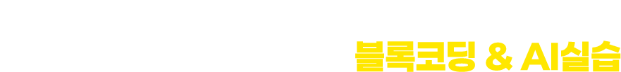 간단한 명령어부터 고급 기능까지 단계별로 프로그래밍하는 블록코딩 & AI실습