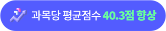 과목당 평균 점수 40.5점 향상