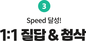 Speed UP! 1:1 질답 & 첨삭