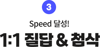 Speed UP! 1:1 질답 & 첨삭