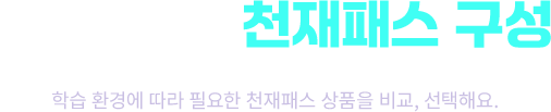 밀크T중학 천재패스 구성
