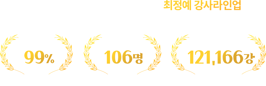 최상위권으로 업그레이드 시키는 최정예 강사라인업